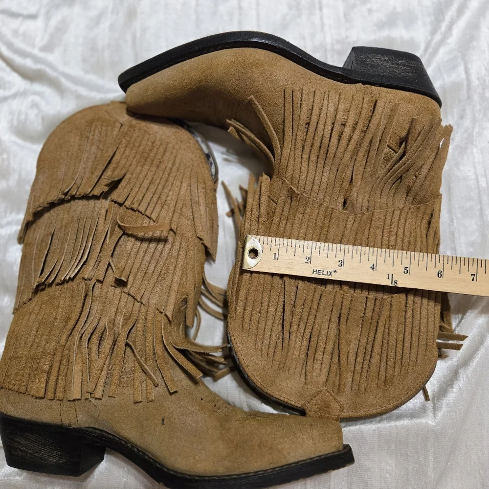 Fringe Suede Western Boots - By Dingo Size 8 EUC! - Picture 5 of 15